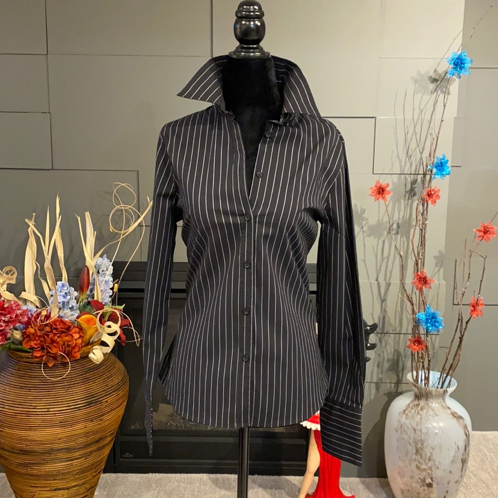 NWOT Striped Long Sleeve Blouse